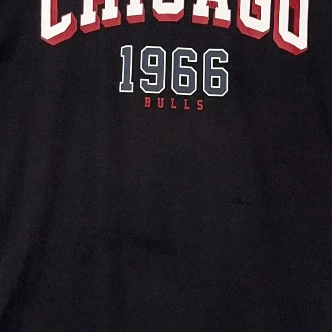 NBA 시카고 로고 프린팅 블랙 반팔 티 XL 상품이미지4