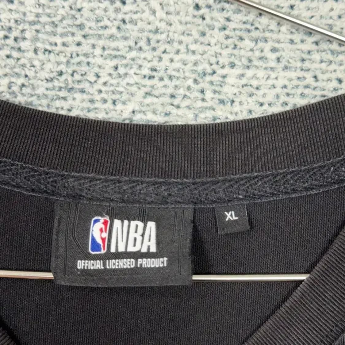 NBA 시카고 로고 프린팅 블랙 반팔 티 XL 상품이미지5