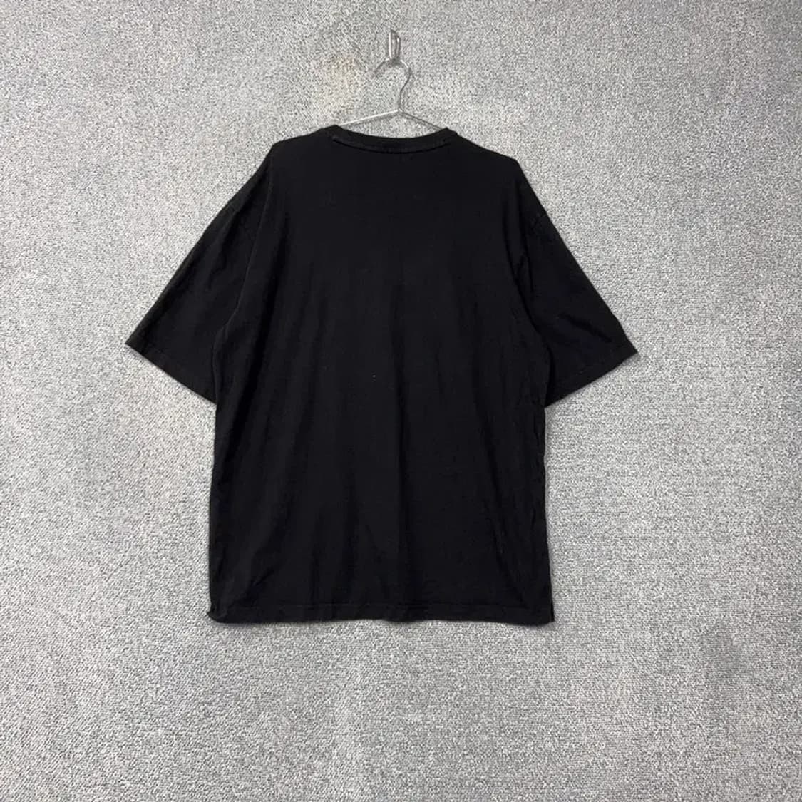 휠라 스펠 로고 블랙 반팔 티 XX-LARGE 상품이미지2