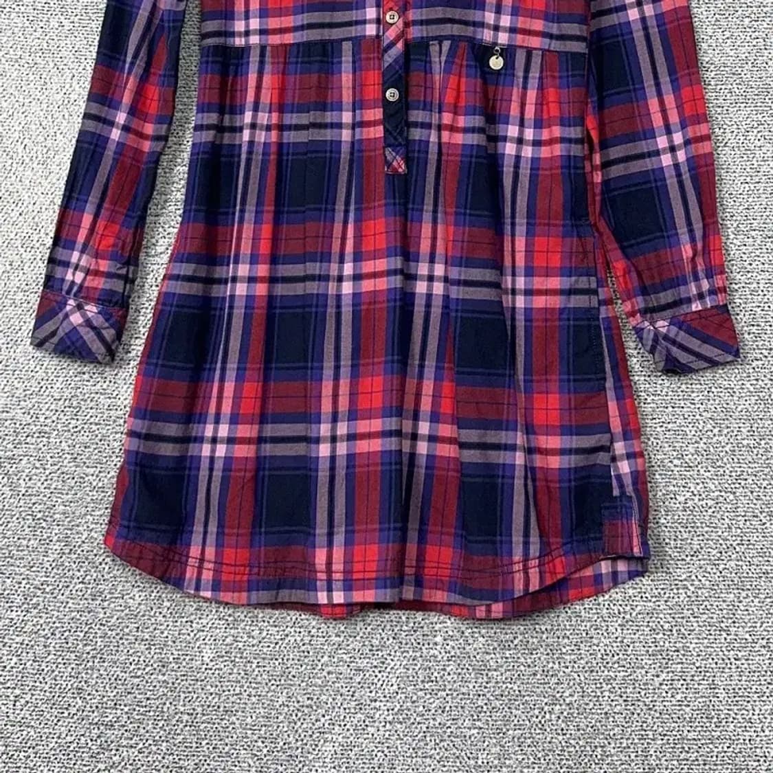 타미힐피거 퍼플 체크 캐주얼 원피스 S/P 상품이미지4