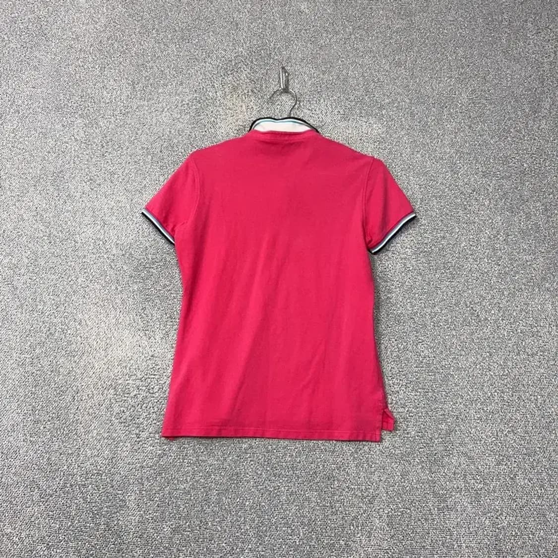 빈폴 핑크 로고 단가라 반팔 카라티 90 상품이미지2
