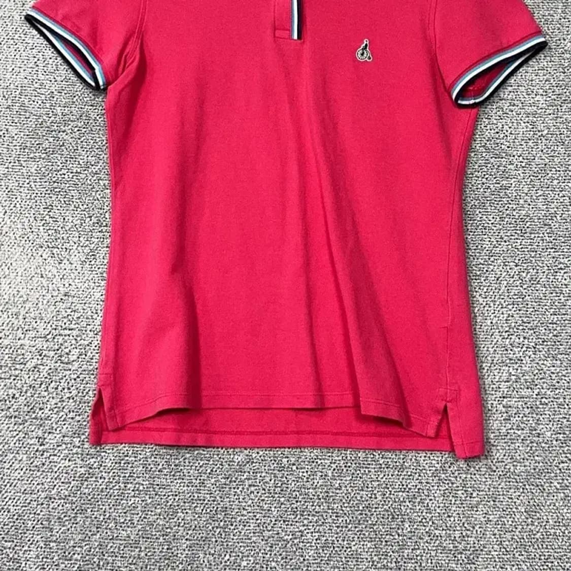 빈폴 핑크 로고 단가라 반팔 카라티 90 상품이미지4