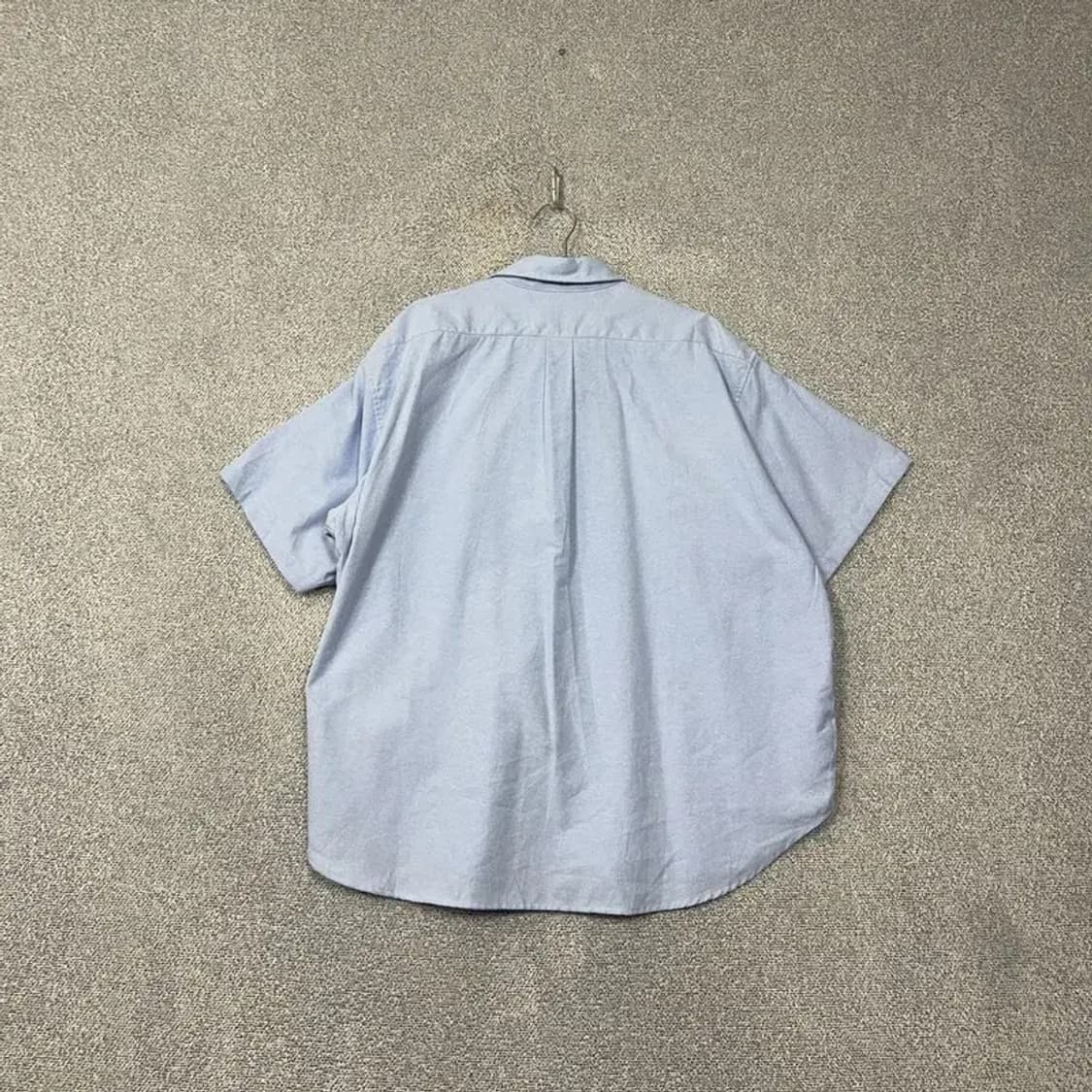 라퍼지스토어 오버핏 라이트 블루 반팔 셔츠 Large 상품이미지2