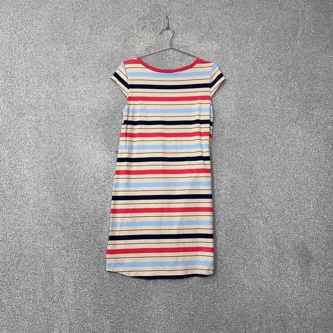 타미힐피거 스트라이프 브이넥 로고 반팔 원피스 S/P 상품이미지2
