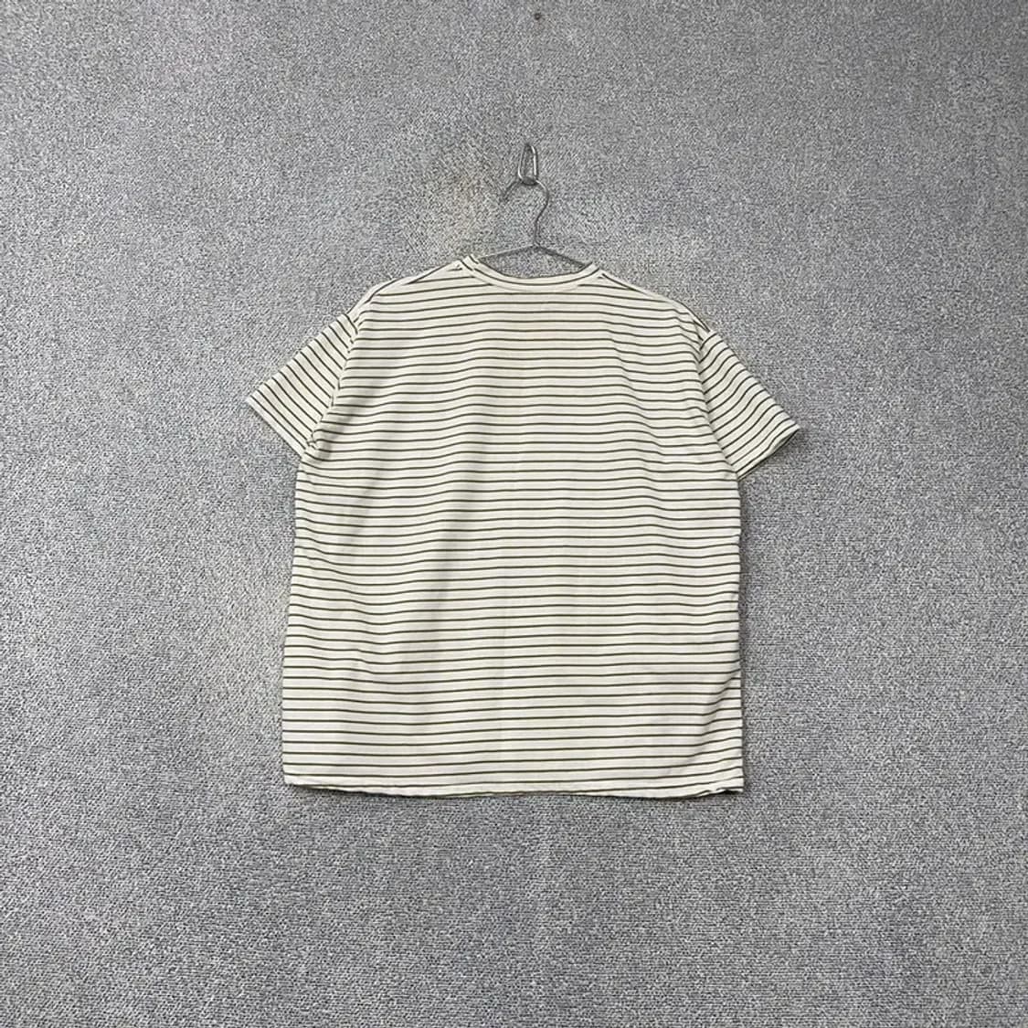 플라스틱아일랜드 스트라이프 캐주얼 반팔 티 FREE(F) 상품이미지2