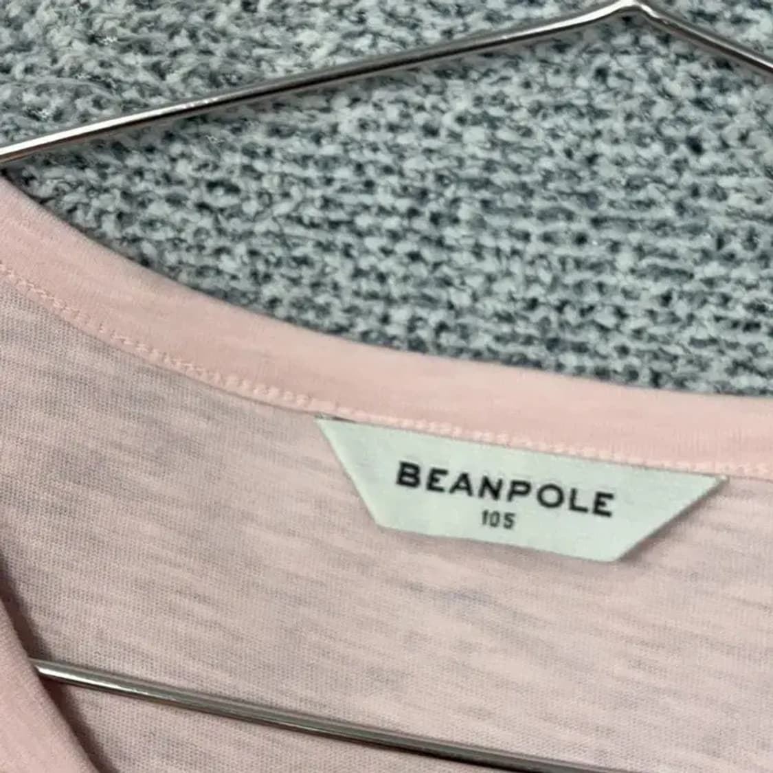 빈폴 스트라이프 라이트 핑크 반팔 티 105 상품이미지5