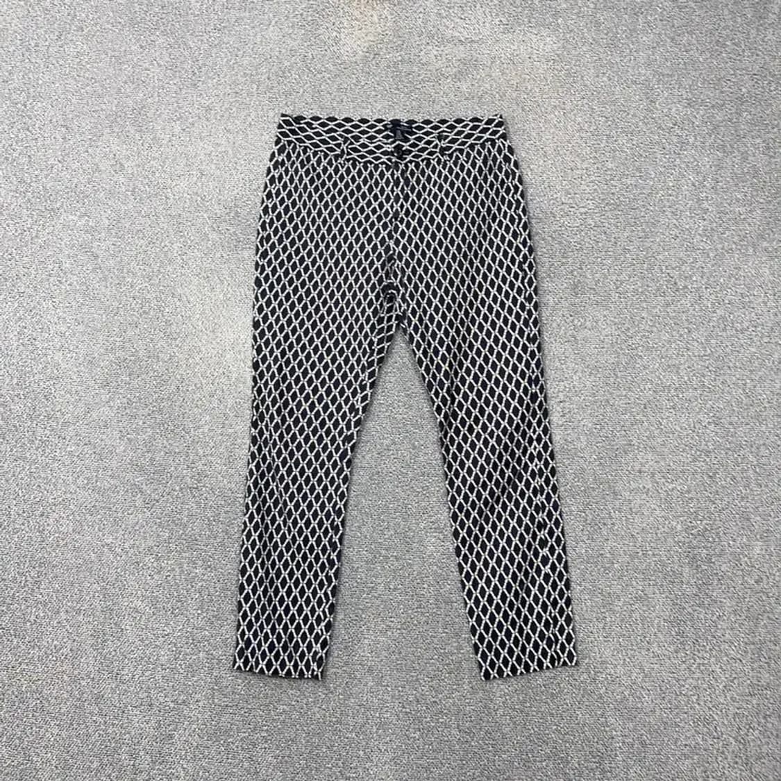 갭 네이비 패턴 체크 여성 면 바지 28 상품이미지1