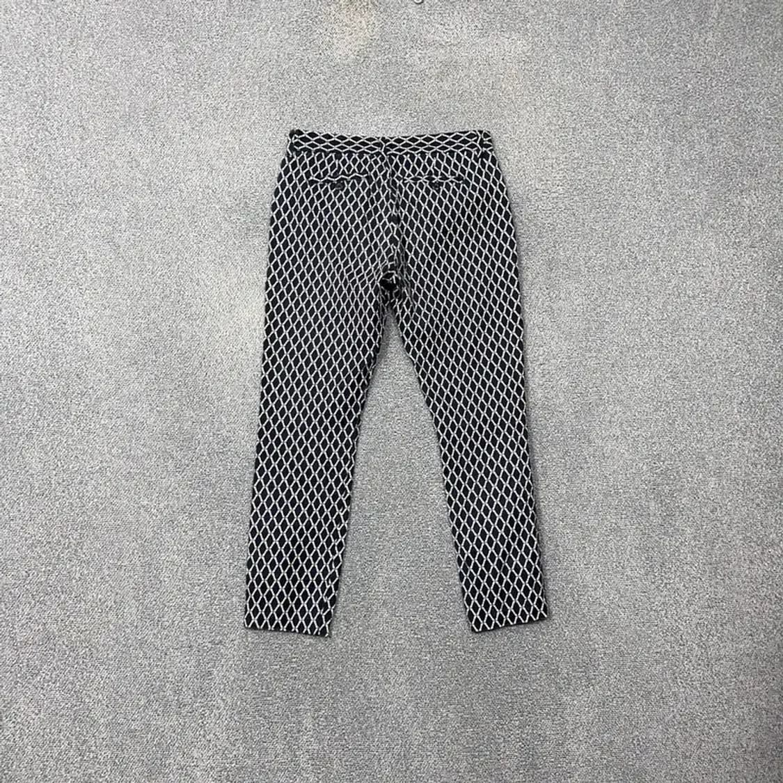 갭 네이비 패턴 체크 여성 면 바지 28 상품이미지2