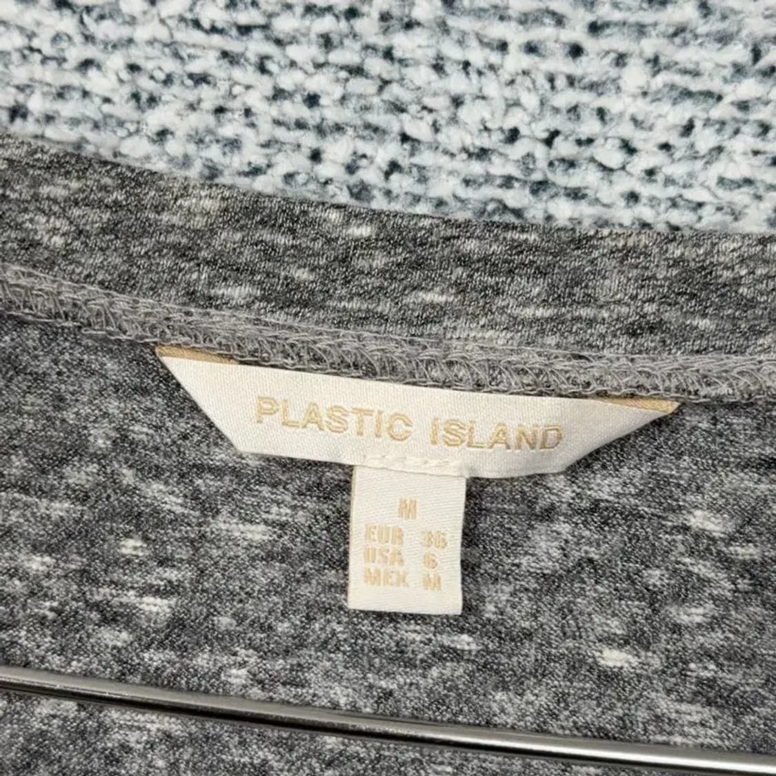 플라스틱아일랜드 프린팅 그레이 반팔 티 M 상품이미지4