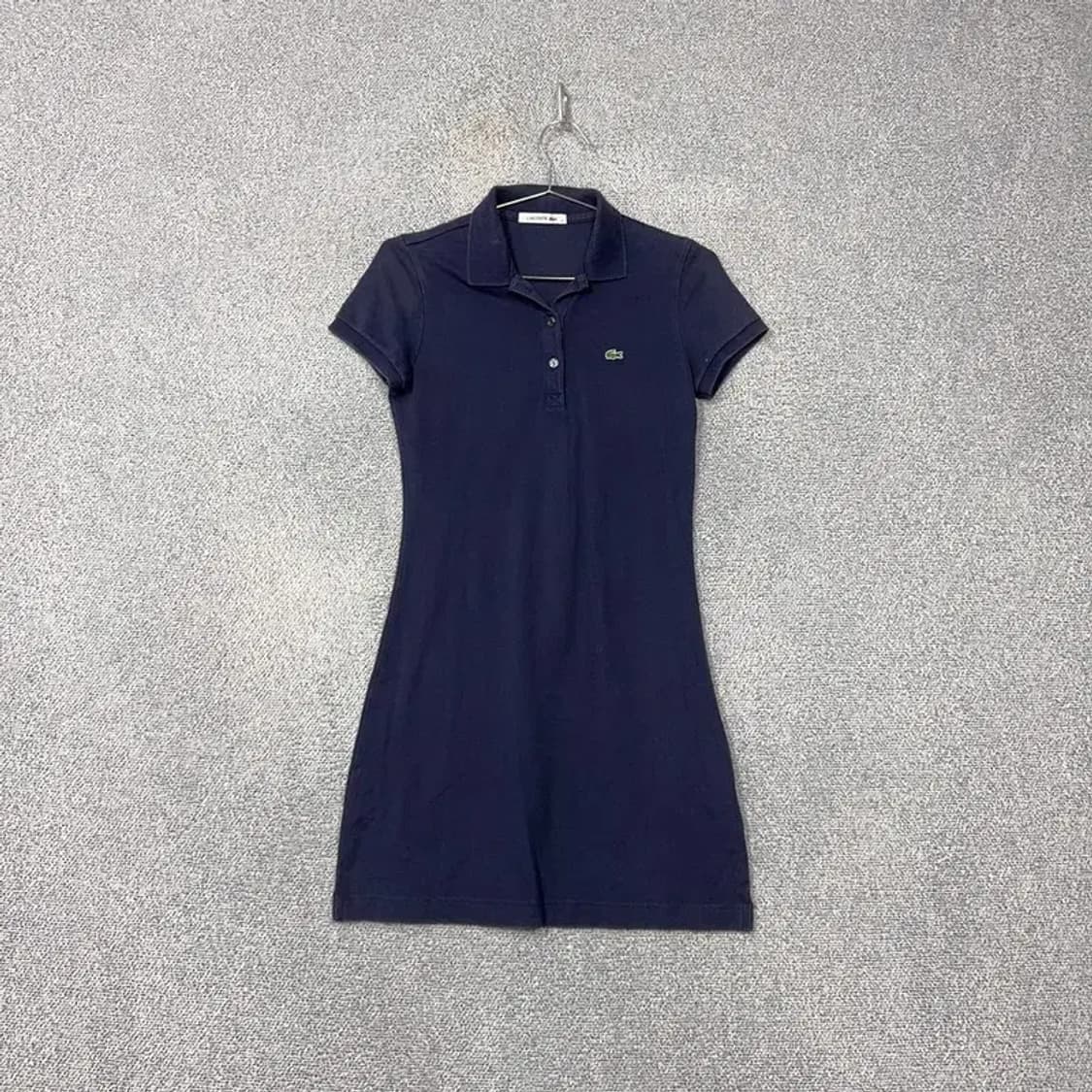 라코스테 네이비 로고 반팔 카라 원피스 90 상품이미지1