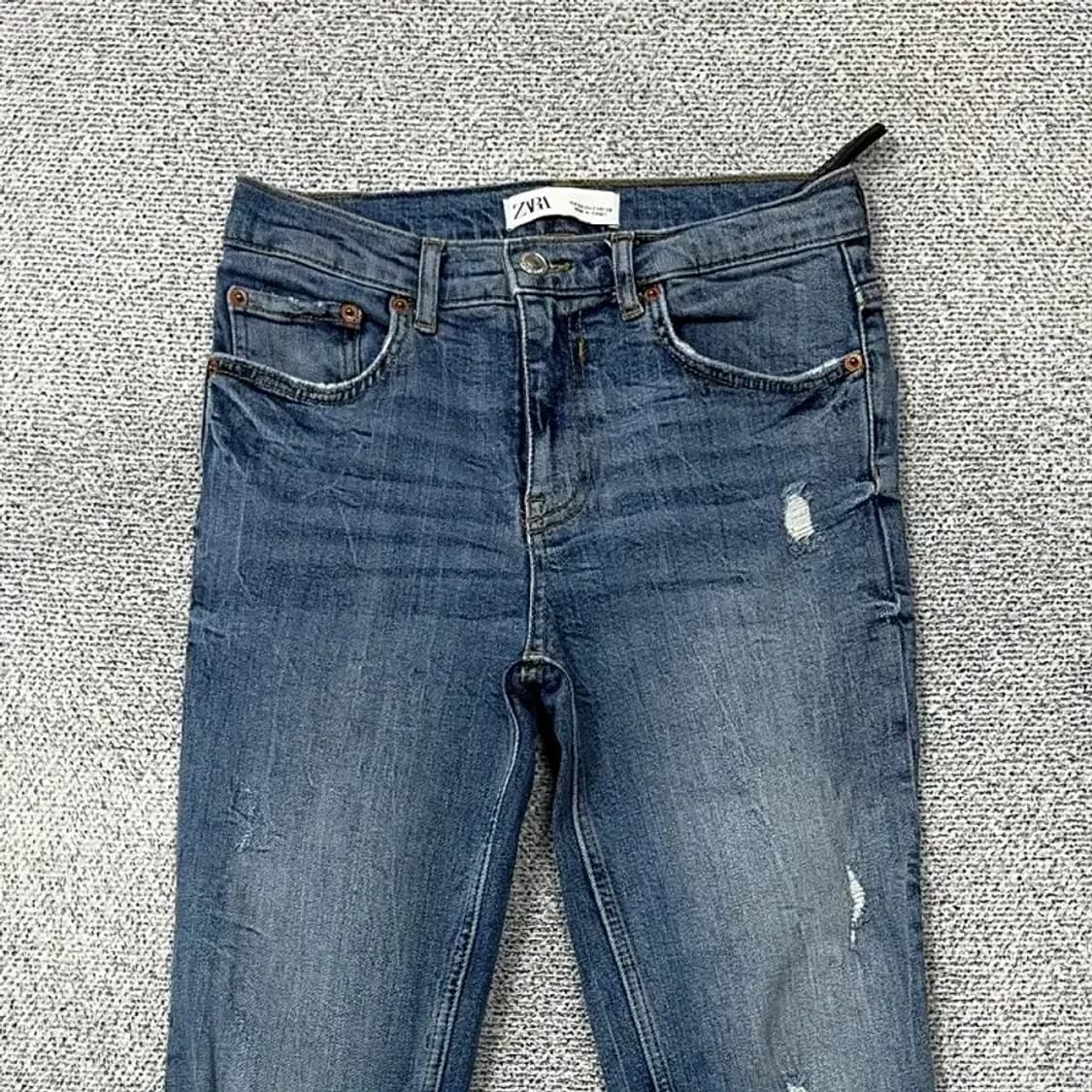 자라 무파 빈티지 크롭진 EUR 34 USA 2 MEX 24 상품이미지3