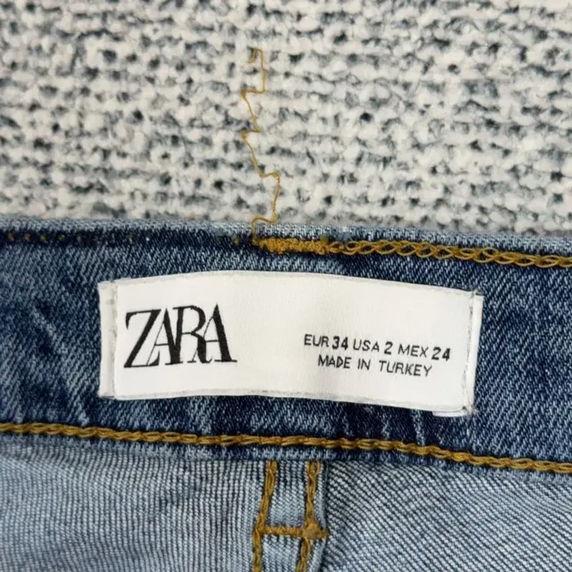 자라 무파 빈티지 크롭진 EUR 34 USA 2 MEX 24 상품이미지6