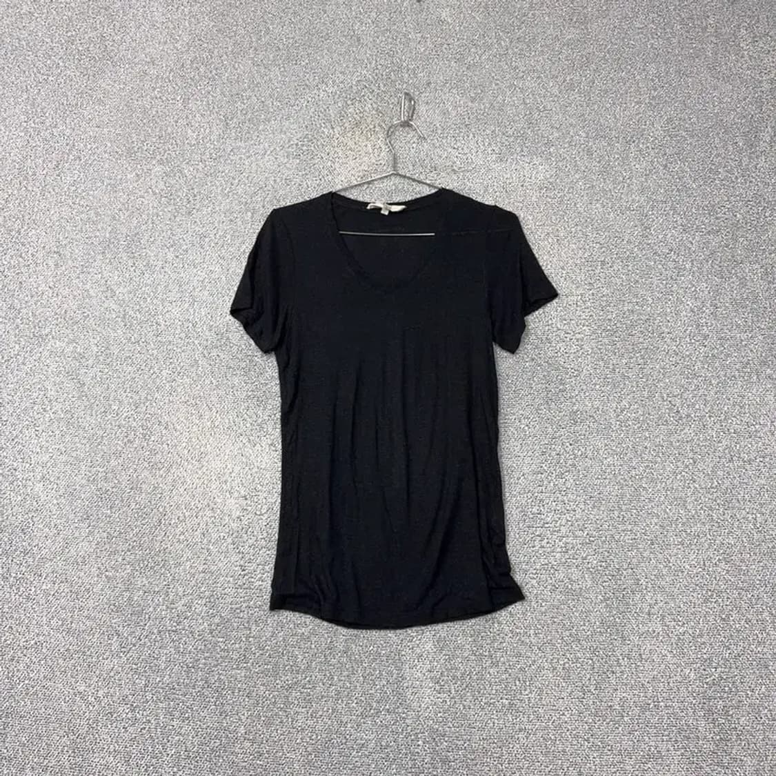 아떼 블랙 린넨 레이온 반팔 티 S 상품이미지1