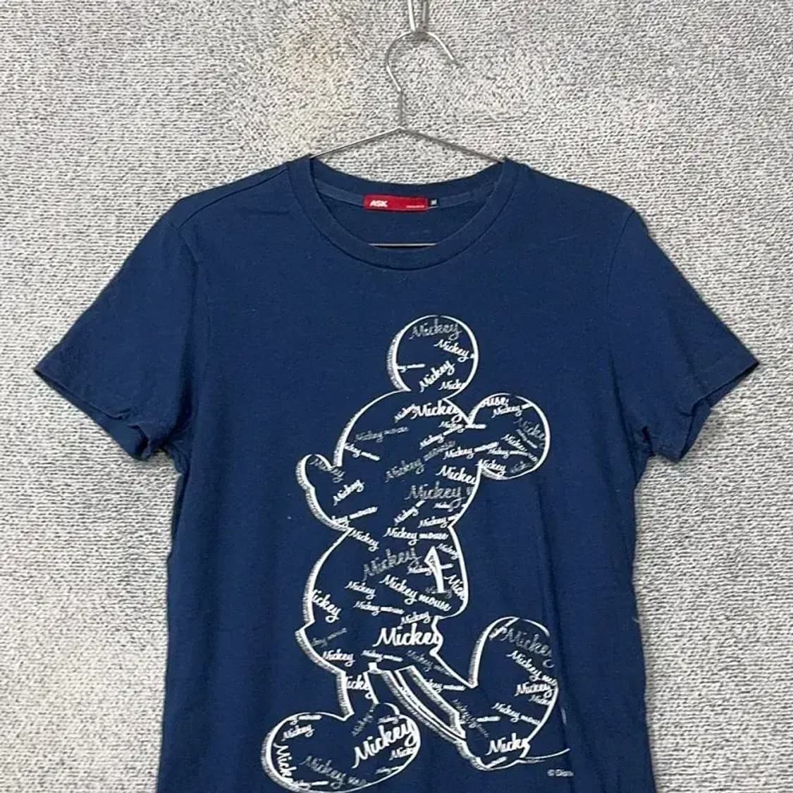 디즈니 프린팅 네이비 반팔 티 M 상품이미지3