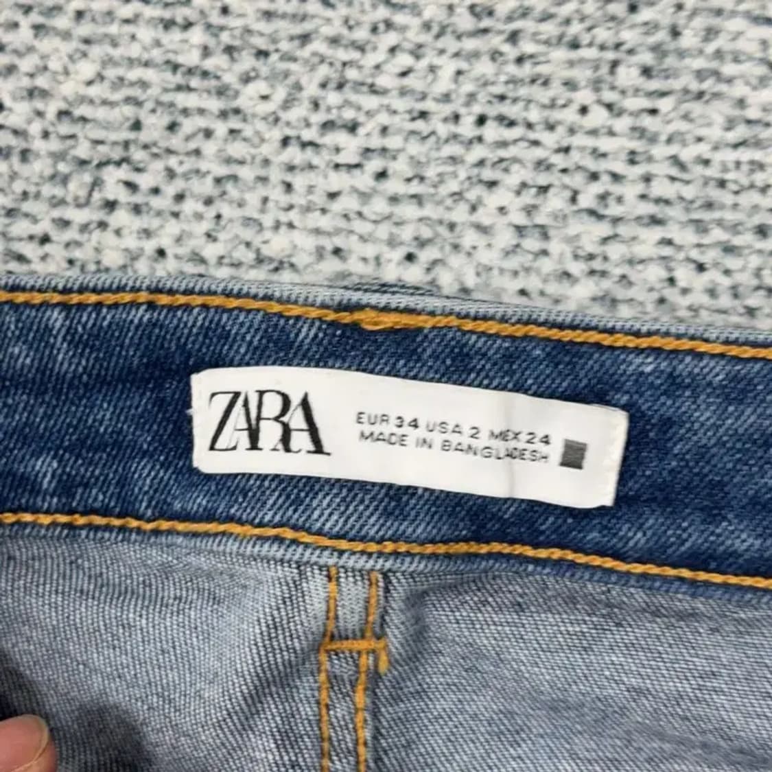 자라 와이드핏 워싱 부츠컷 데님팬츠 24 상품이미지6