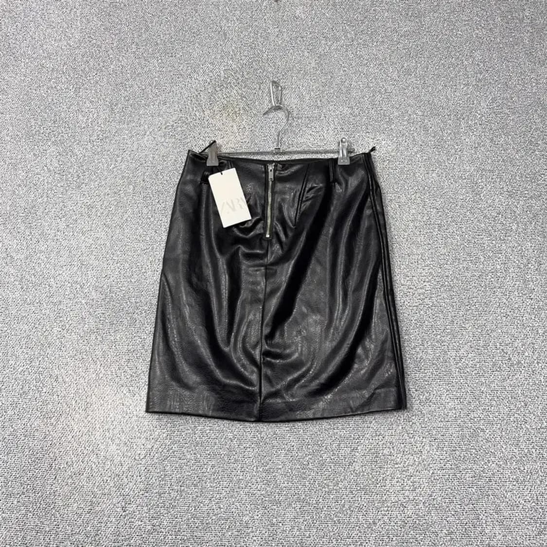자라 블랙 레더 미니스커트 XS 상품이미지2