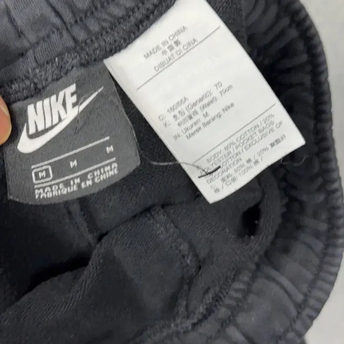 나이키 블랙 로고 밴딩 반바지 M 상품이미지4