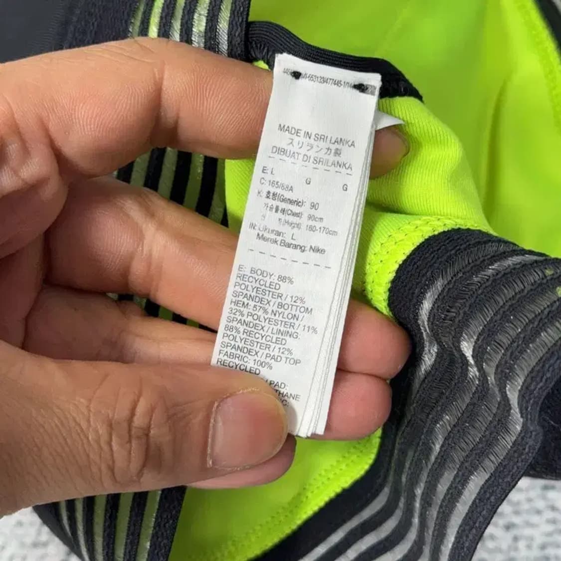 나이키 블랙 기능성 브라탑 나시 L 상품이미지4