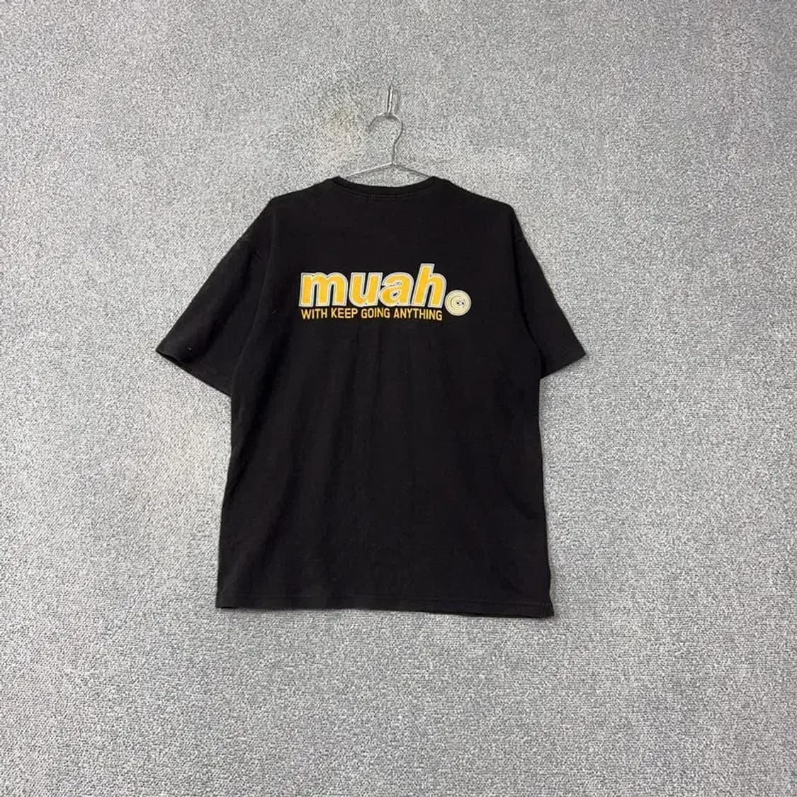 무아무아 블랙 로고 프린팅 반팔 티 F 상품이미지2