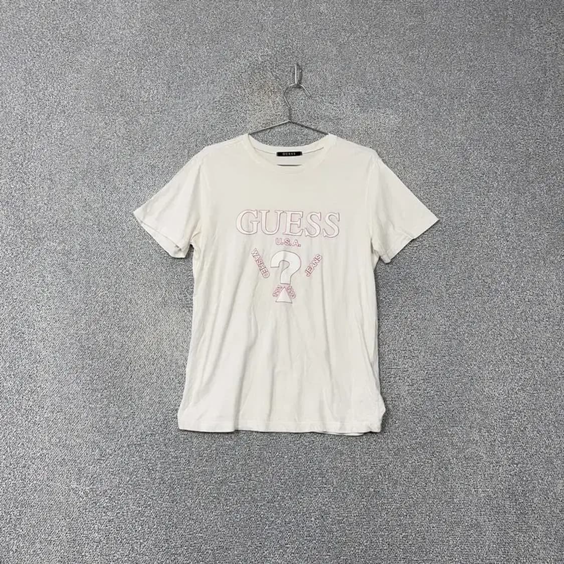 게스 로고 캐주얼 반팔 티 M 상품이미지1