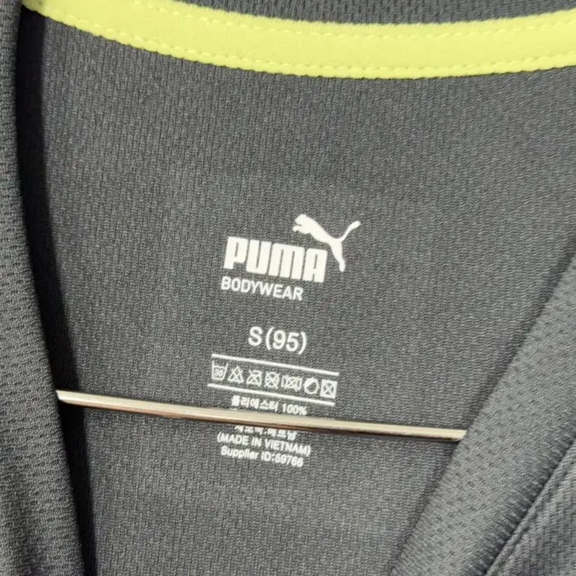 푸마 블랙 기능성 운동 반팔 티 S(95) 상품이미지3
