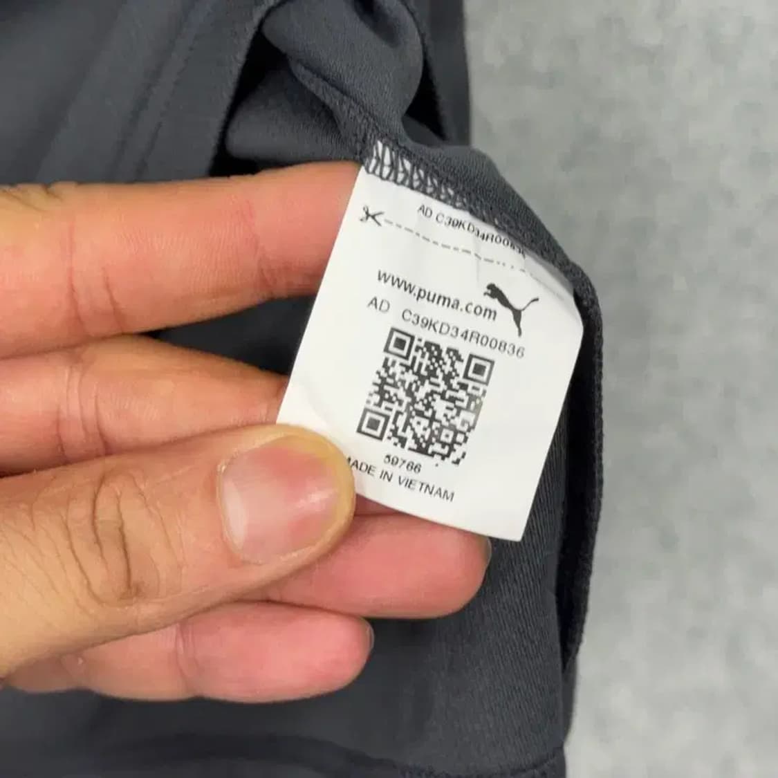 푸마 블랙 기능성 운동 반팔 티 S(95) 상품이미지4