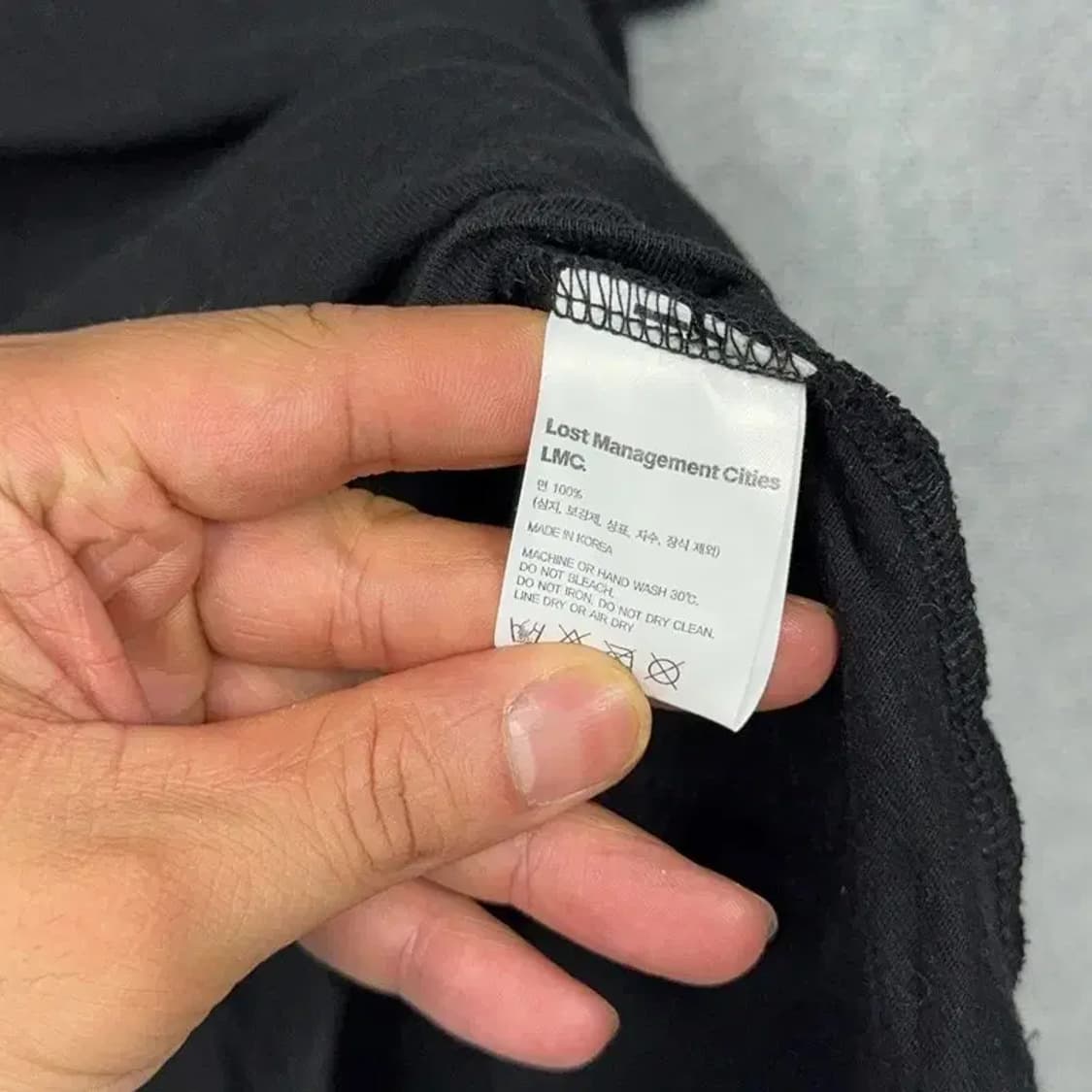 LMC 빈티지 프린팅 블랙 반팔 티 M 상품이미지4