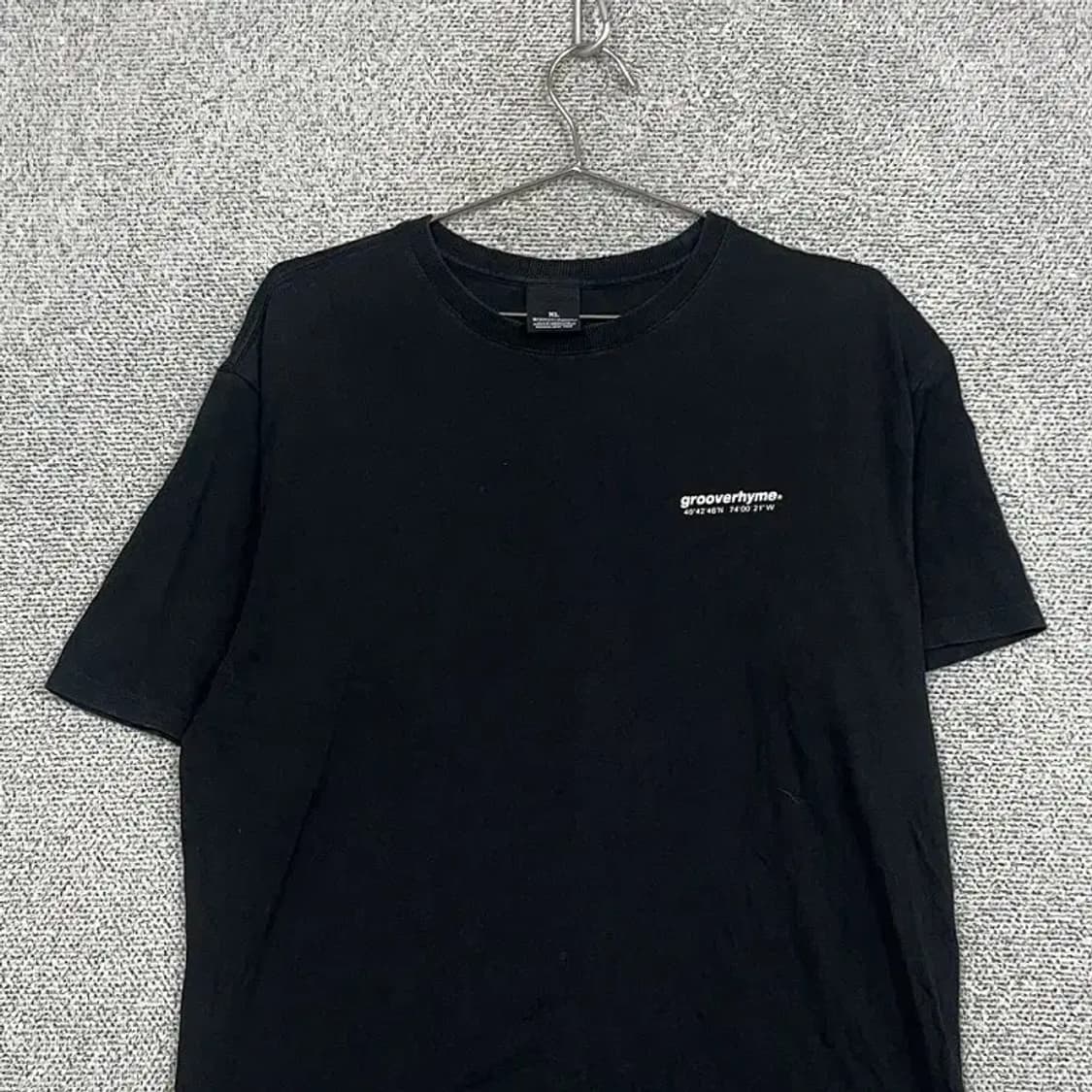 그루브라임 로고 블랙 반팔 티 XL 상품이미지3