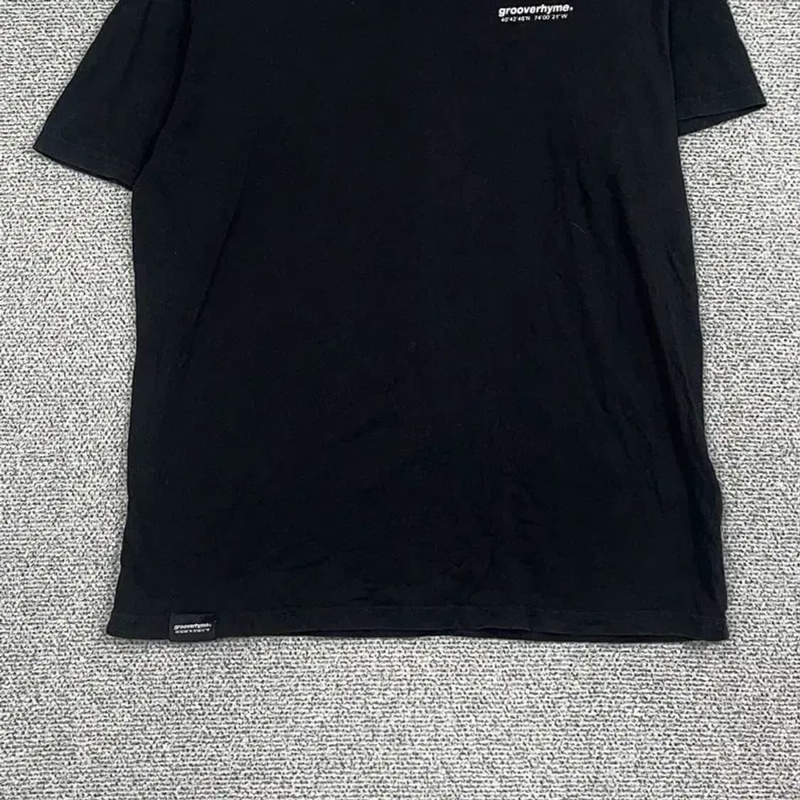 그루브라임 로고 블랙 반팔 티 XL 상품이미지4