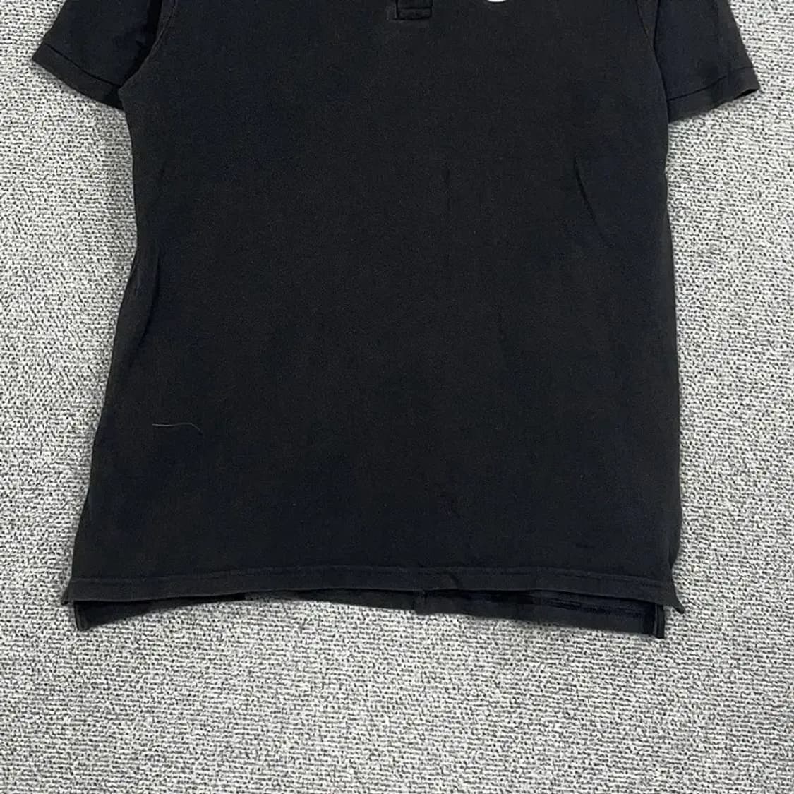 나이키 블랙 로고 스우시 반팔 카라티 XL 상품이미지4