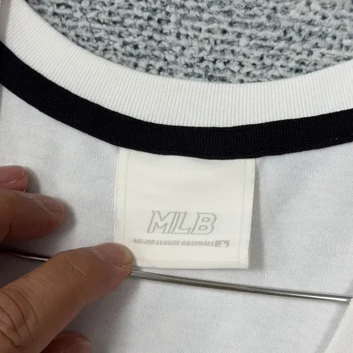 엠엘비 프린팅 화이트 미니 원피스 90 상품이미지6