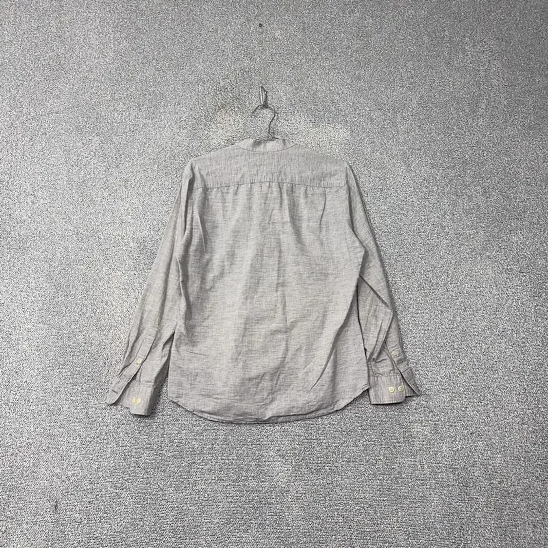 라코스테 라이트 그레이 린넨 차이나넥 셔츠 S 상품이미지2