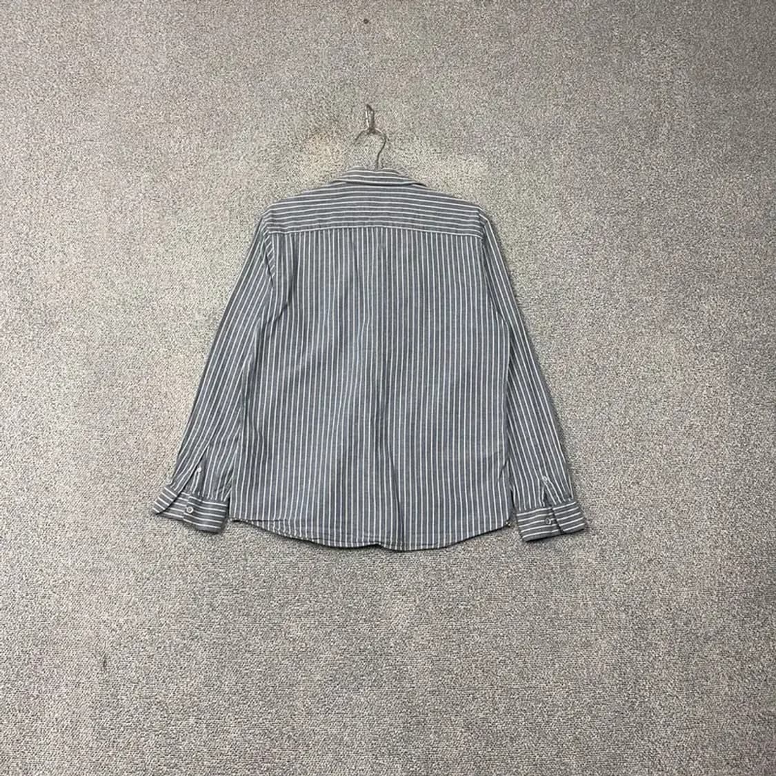 마인드브릿지 스트라이프 블루 캐주얼 셔츠 105 상품이미지2