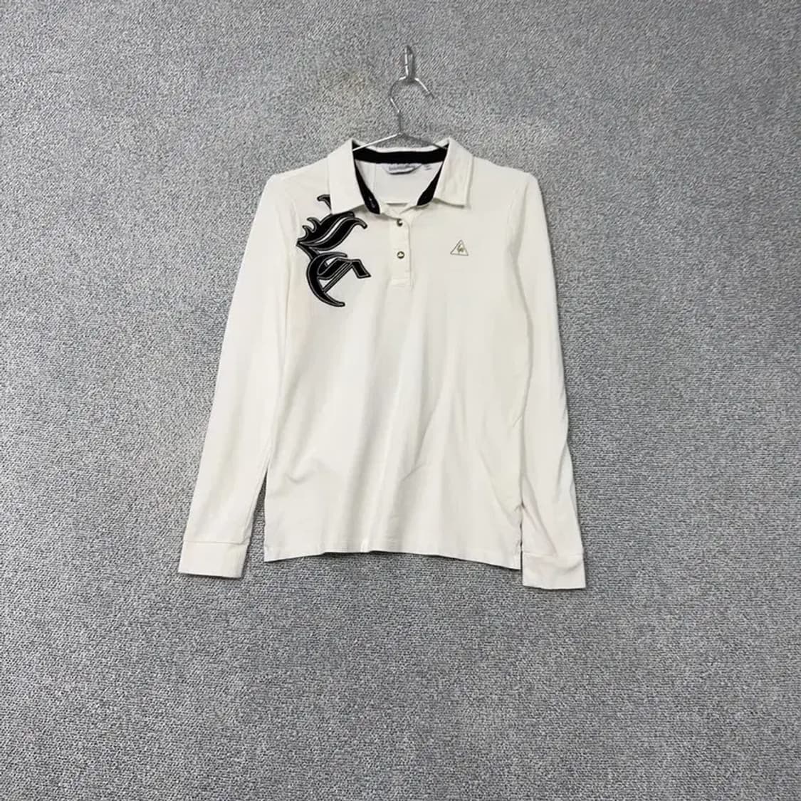 르꼬끄 스포츠 골프 기능성 로고 긴팔 카라티 M 상품이미지1