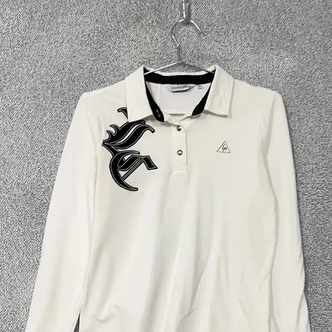 르꼬끄 스포츠 골프 기능성 로고 긴팔 카라티 M 상품이미지3