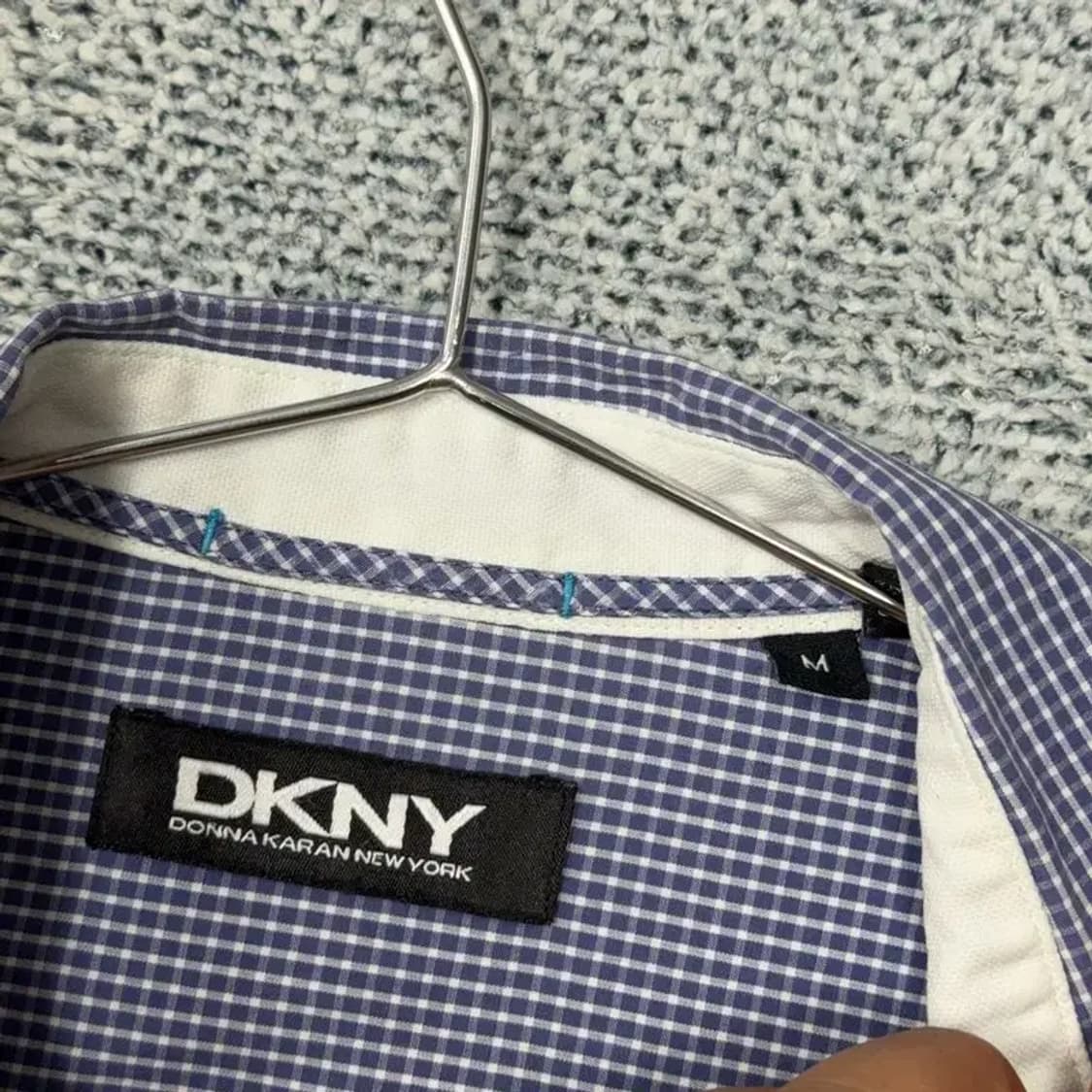 DKNY 스트라이프 네이비 셔츠 M 상품이미지3