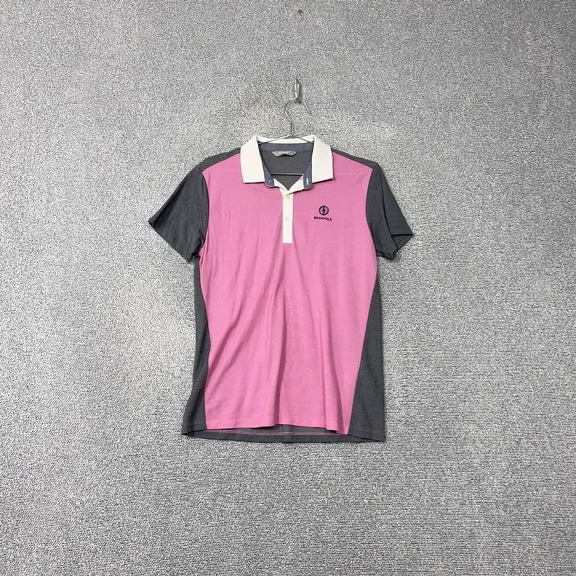 빈폴 핑크 로고 기능성 남성 반팔 카라티 100 상품이미지1