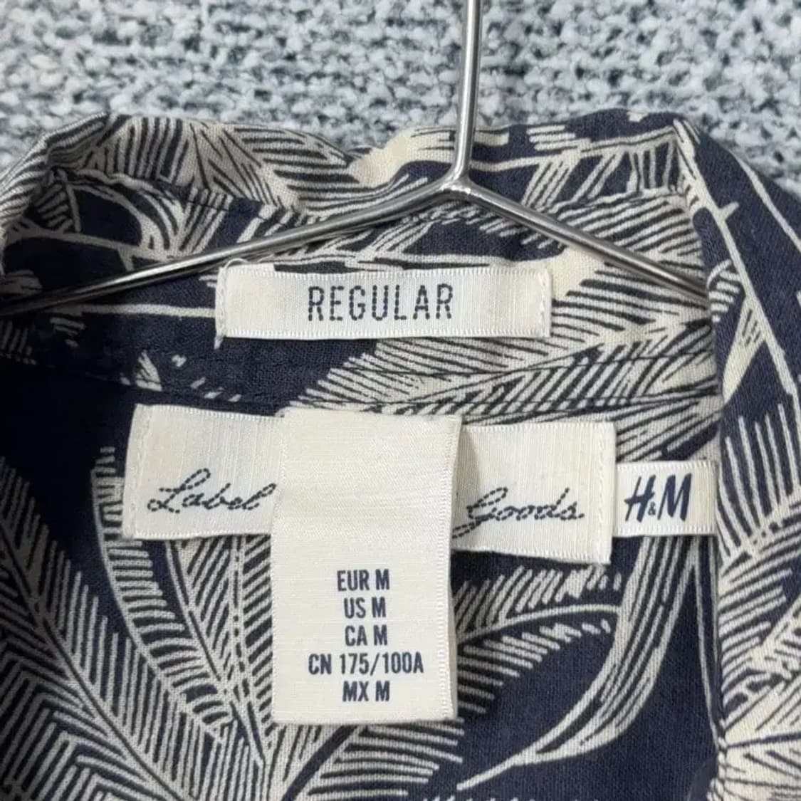 LOGG 트로피칼 린넨 하와이안 셔츠 M 상품이미지3