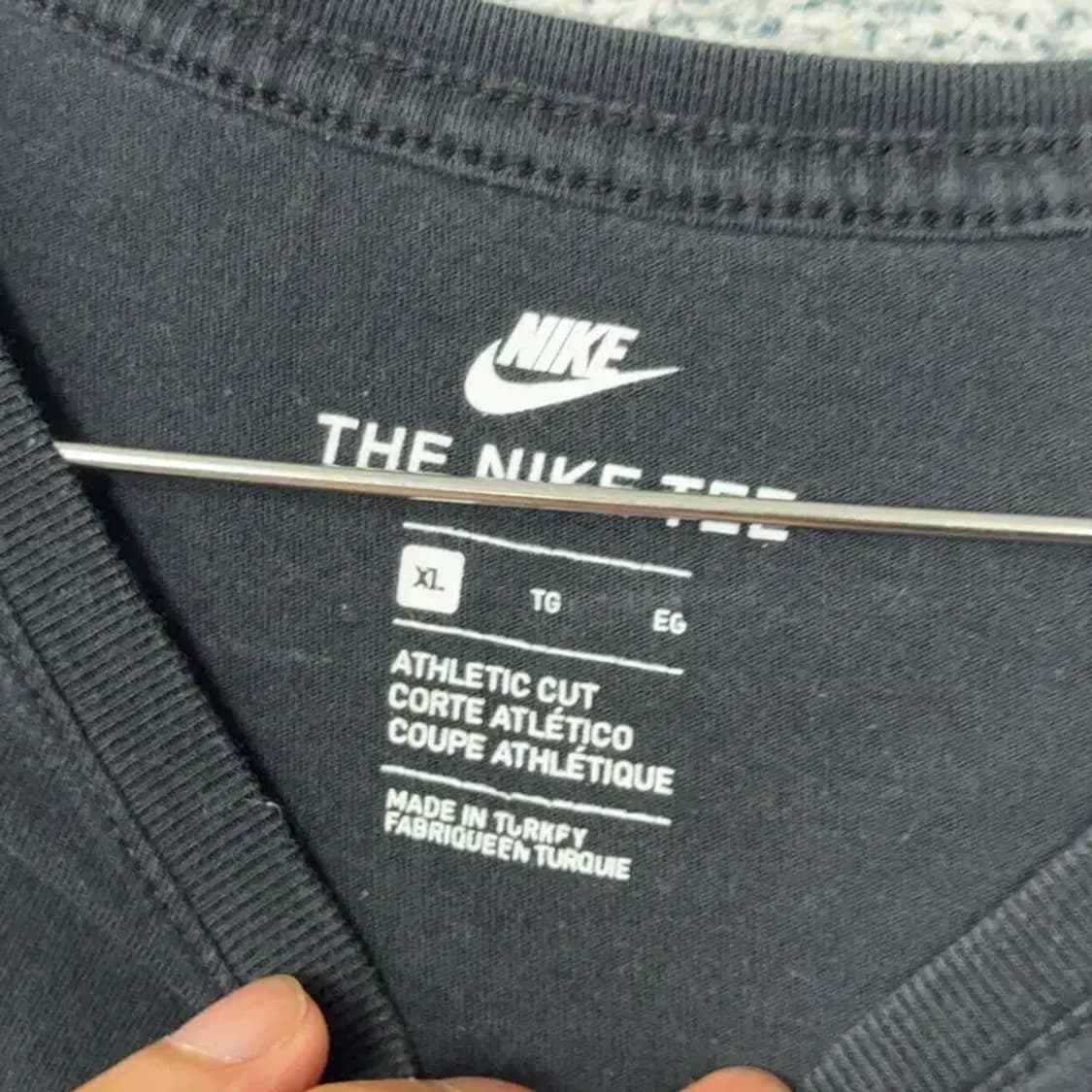 나이키 블랙 로고 반팔 티 XL 상품이미지4