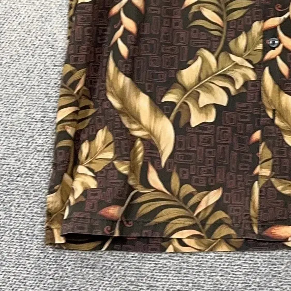 COOKE STREET 트로피칼 브라운 하와이안 셔츠 XL 상품이미지3