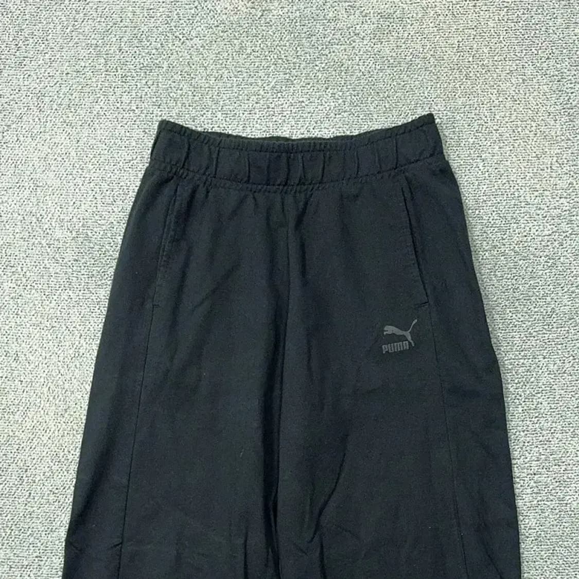 푸마 빈티지 블랙 로고 검도 7부 와이드 팬츠 S 상품이미지3