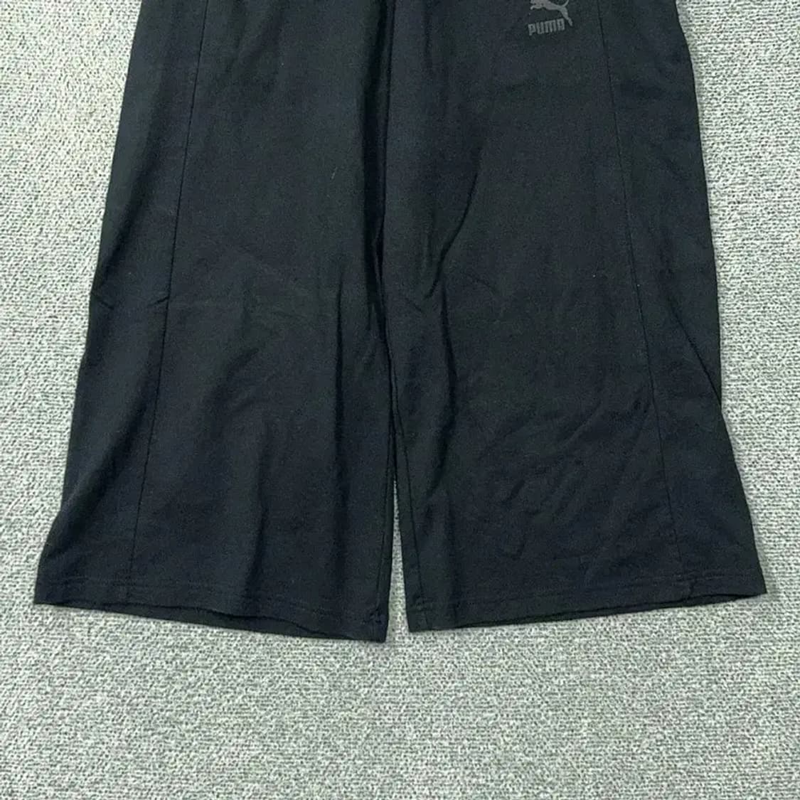 푸마 빈티지 블랙 로고 검도 7부 와이드 팬츠 S 상품이미지4