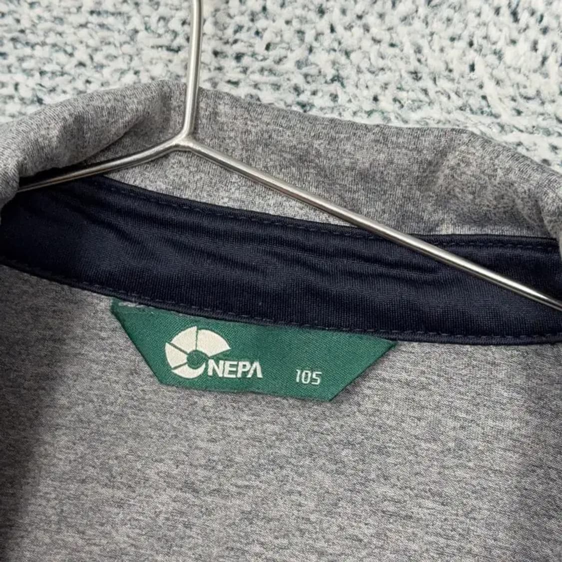 네파 라이트 그레이 긴팔 카라티 105 상품이미지3