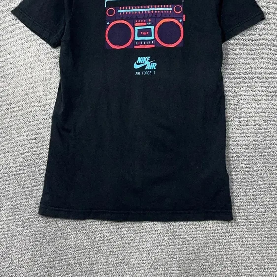 나이키 빈티지 프린팅 네이비 반팔 티 L 상품이미지4