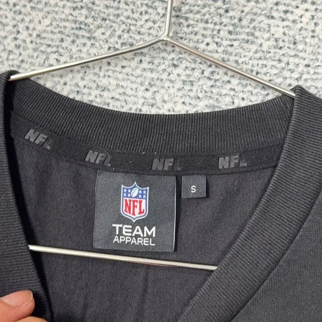 NFL 로고 블랙 남자 반팔티 S 상품이미지5