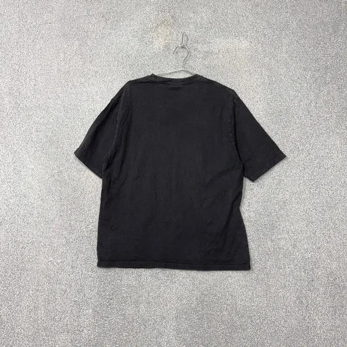 커버낫 프린팅 블랙 반팔 티 XXL 상품이미지2