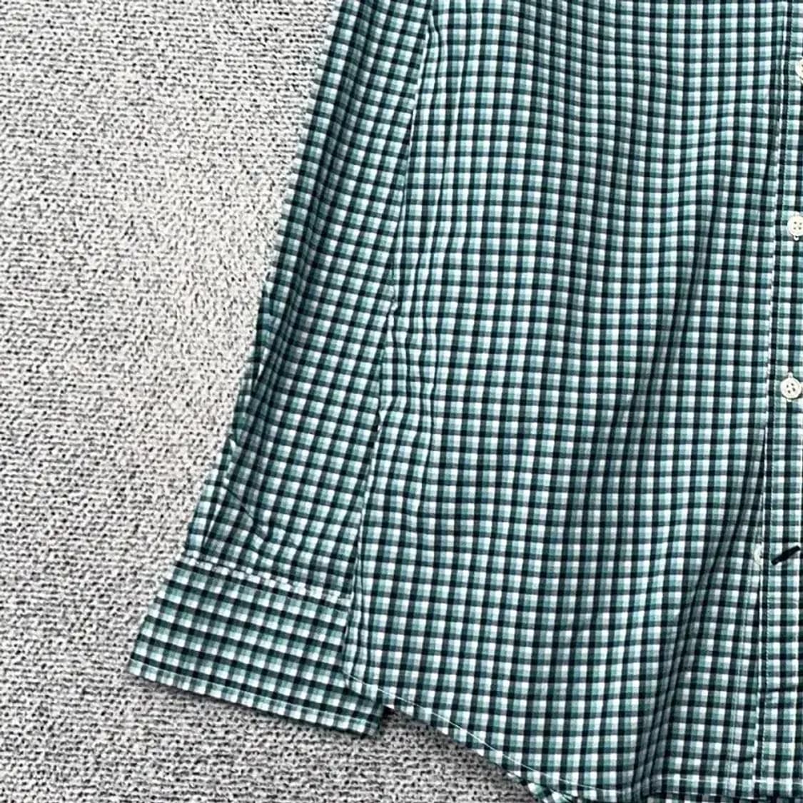 타미힐피거 체크 그린 캐주얼 셔츠 M 상품이미지3