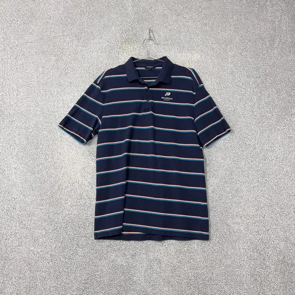 빈폴 스트라이프 네이비 반팔 카라티 105 상품이미지1