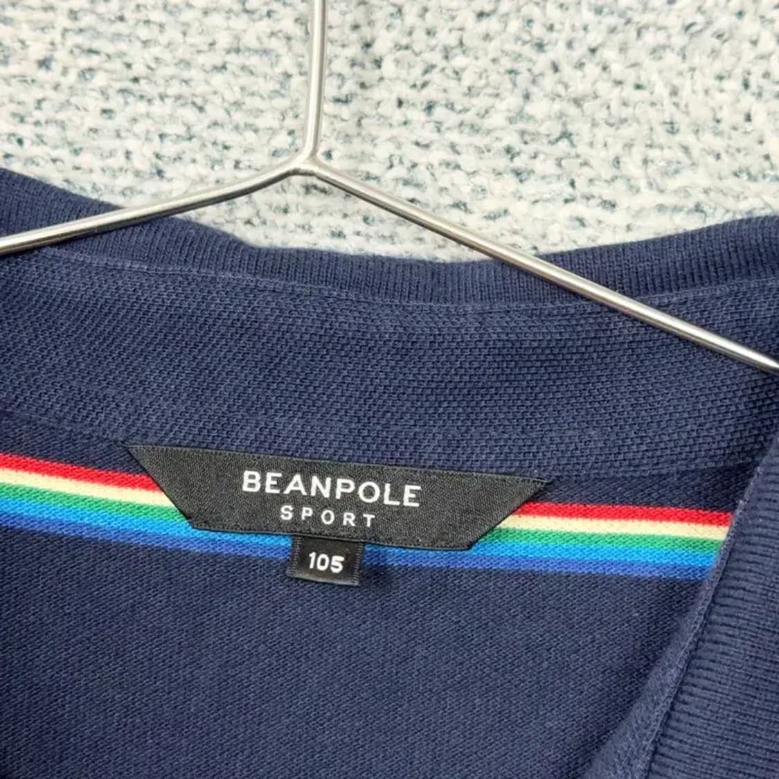 빈폴 스트라이프 네이비 반팔 카라티 105 상품이미지3