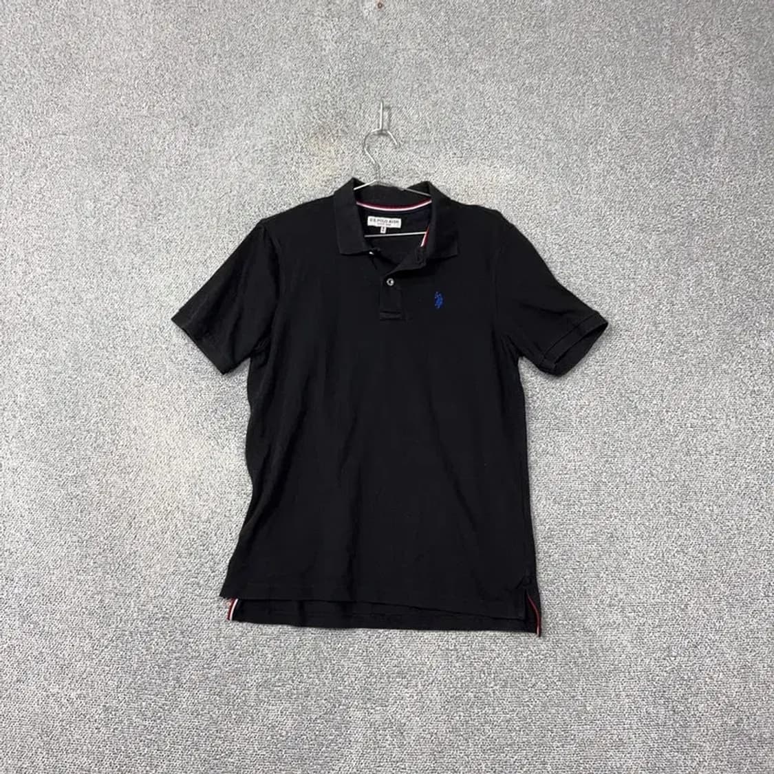 폴로아쎈 블랙 남성 반팔 카라티 M 상품이미지1